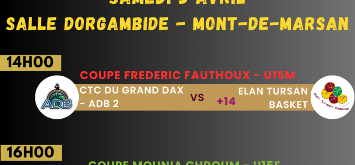 PROGRAMME 1/2 FINALES COUPE GHROUM & FAUTHOUX