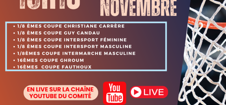 TIRAGES COUPES – JEUDI 6 NOVEMBRE